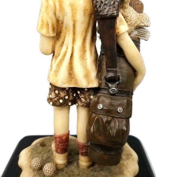 1999 Beachcombers Intl Boy Golf Figure Statue 0246 - Picture 6 of 12